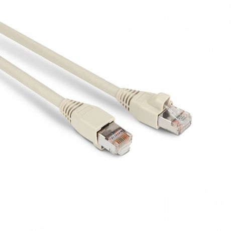 Патч-корд PC-LPM-STP-RJ45-RJ45-C6a-5M-LSZH-GY F/UTP, экранированный, Cat.6a, LSZH, 5 м, серый | 52123 Hyperline
