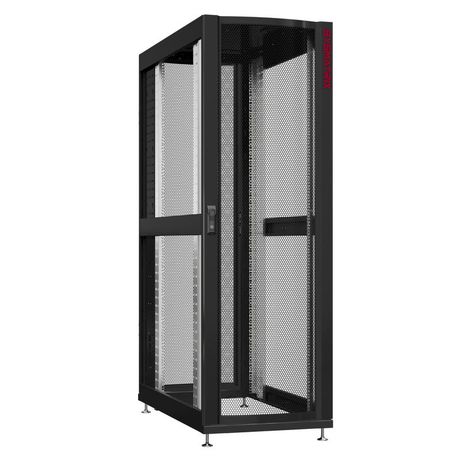 Шкаф серверный 45U 600х1200 передняя дверь: одностворчатая перфорированная IP20. задняя боковые панели: без. цвет: черный RAL9005 - NS 6245.9330 SYSMATRIX