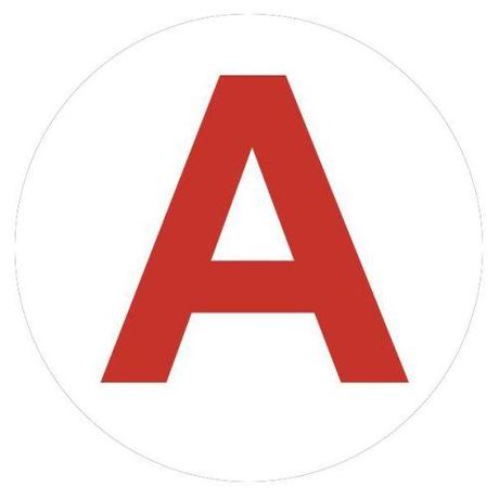 Самоклеящаяся этикетка INFO-LLP-129 50х50мм А для маркировки аварийных светильников | Б0069101 ЭРА