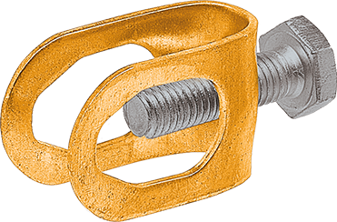 Зажим соединительный пруток — стержень, латунь|90555|Ezetek