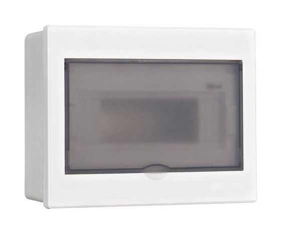 Корпус встраиваемый дв. 1 ряд 9 мод. IP41 ЩРВ-П пласт. прозр. DEKraft 31052DEK APC