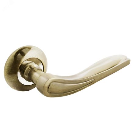 Ручка на квадратной накладке (комплект), АЛЛЮР АРТЛАЙЗА AB (1800) старая бронза - 12285 ПТК