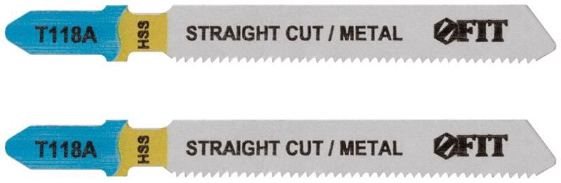 Полотно пометаллу HSS фрезерованные волнистые зубья 76/51/1.2мм (T118A) (уп.2шт) FIT 40909 РОС