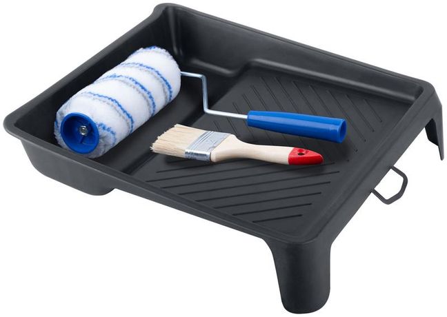 Набор малярный "Универсальный № 2" (ванночка 270х270мм+валик полиакрил 150мм+кисть 50мм) MOS 03051М