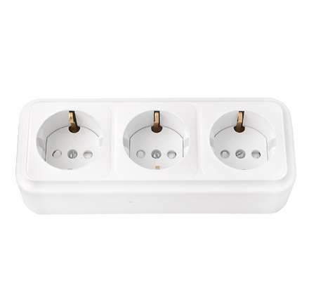 Беларусь Розетка трехместная наружная с заземлением РА16-276 - Bylectrica PА16-276