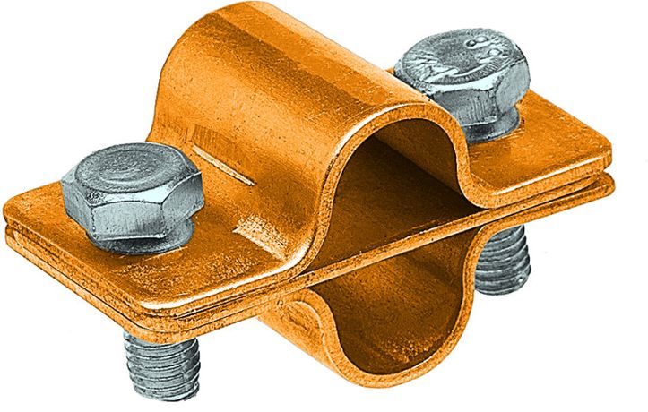 Зажим соединительный стержень 16 мм — параллельный, латунь|90553-1|Ezetek