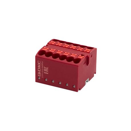 Блок распределительный зажим push-in 12 точек подключения 25кв.мм красн. DKC DTP1-012-04SPUR ДКС