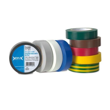 Изолента ПВХ 15 мм x 25 м, цвет красный - BM-ESB1525RO