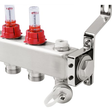 Блок коллекторный с расходомерами 3 выхода, 230 мм, 1 x 3/4 - V500MB.03 PRO AQUA