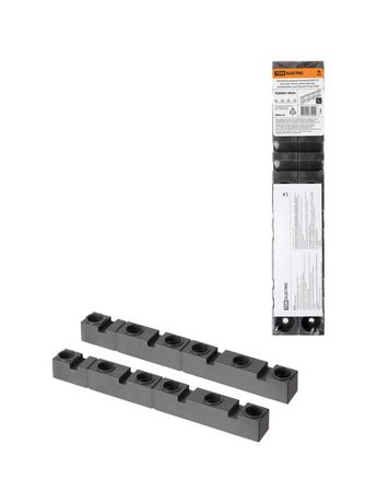 Изолятор шинный плоский ИШП 4П для шин 10 мм, длина 264 межшинное расстояние 70 мм | SQ0807-0024 TDM