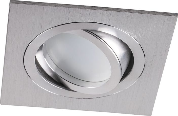 Светильник точечный встраиваемый под лампу DL2801 MR16 50W G5.3 "квадрат", хром (аналог DL273) | 32639 FERON