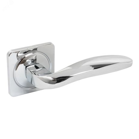 Комплект ручек БУЛАТ РФ 05.04 АТЛАС хром для металлических дверей - 14946 ПТК