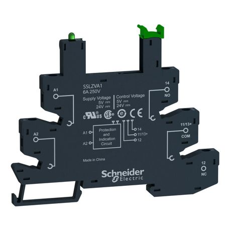 РОЗЕТКА ДЛЯ РЕЛЕ, ВИНТОВЫЕ ЗАЖИМЫ, = 5-24 В | SSLZVA1 Schneider Electric