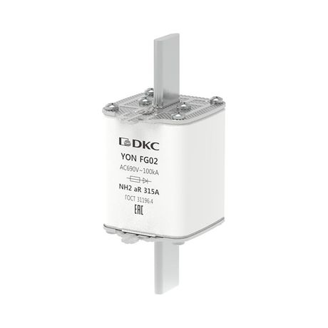 Предохранитель YON ножевого типа FG2 315А 690V характеристика aR | 1FG02-0315-690V-AR DKC ДКС
