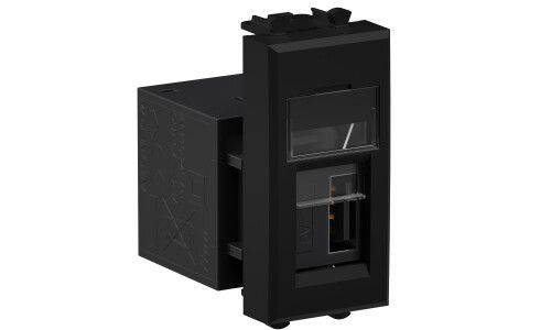 Розетка USB 3.0 1мод. Avanti "Черный матовый" тип А-А модульная DKC 4412301 ДКС
