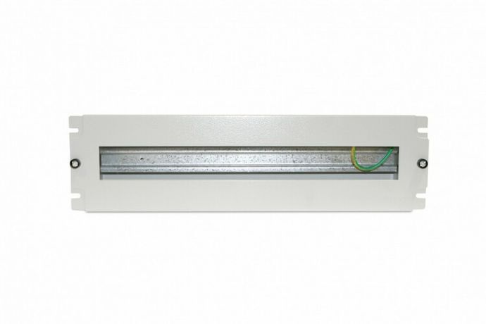 Панель BPB19-PS-3U-RAL7035 с DIN-рейкой регулир. глуб. уст. 19дюйм 3U 22 места RAL 7035 сер. Hyperline 437076