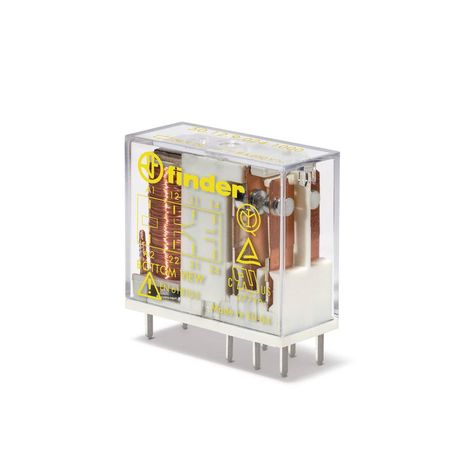 Электромеханическое реле безопасности (реле с принудительным управлением контактами); монтаж на печат. плату или в розетку | 501290481000PAC Finder 50.12.9.048.1000PAC