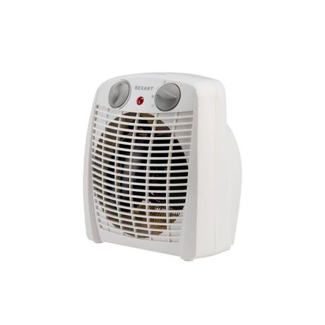 Тепловентилятор электрический настольный 2кВт со спиральным нагревательным элементом бел. Rexant 60-0033 MEET