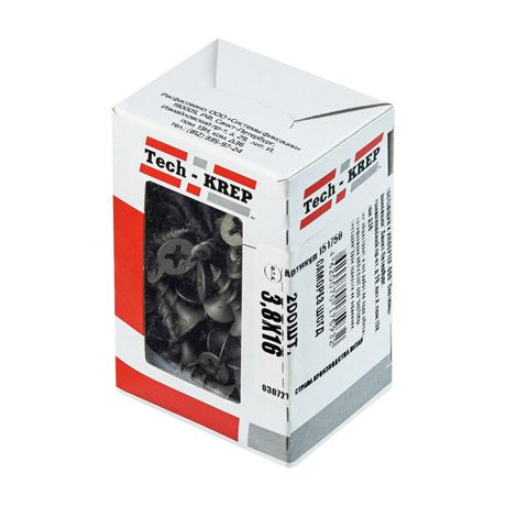 Саморез ШСГД 3,8х16 (200 шт) - коробка с окном ( 0,231 кг) | 151750 Tech-KREP