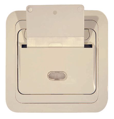 Выключатель карточный 1-кл. СП Mimoza 10А IP20 с ключом временной задержкой отключения крем./крем. Makel 25183