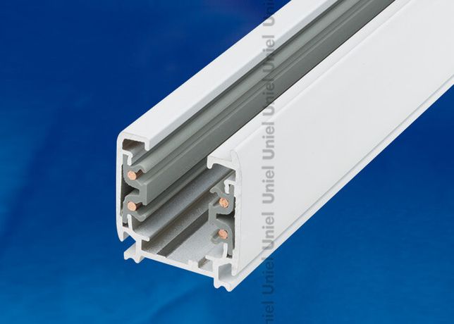 Длина 1 м UBX-AS4 WHITE 100 POLYBAG - 09724 Шинопровод осветительный тип А Трехфазный белый Uniel