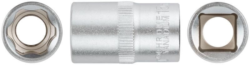 Головка шестигранная CrV 1/2дюйм 15мм FIT 62045 РОС