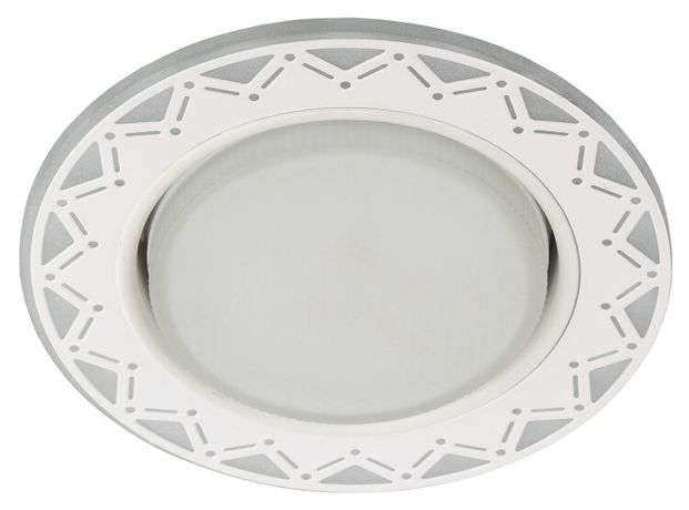 Светильник светодиодный точечный DK LD27 WH/WH GX53 декор со светодиод. подсветкой бел./бел. ЭРА Б0037388