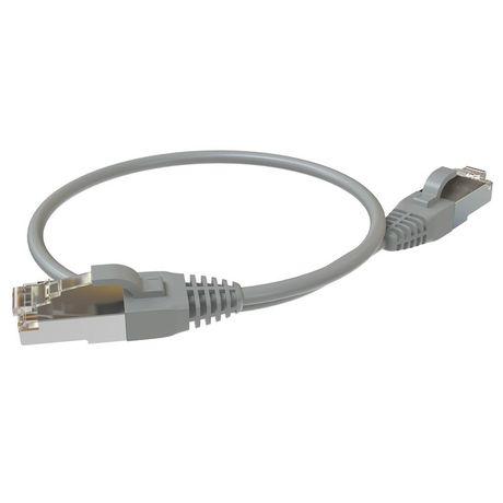 Патч-корд F/UTP, категория 5е, 2xRJ45, экранированный, серый, LSZH, 0.3 м - PC 4545.5ES26.03LSZHGY SYSMATRIX