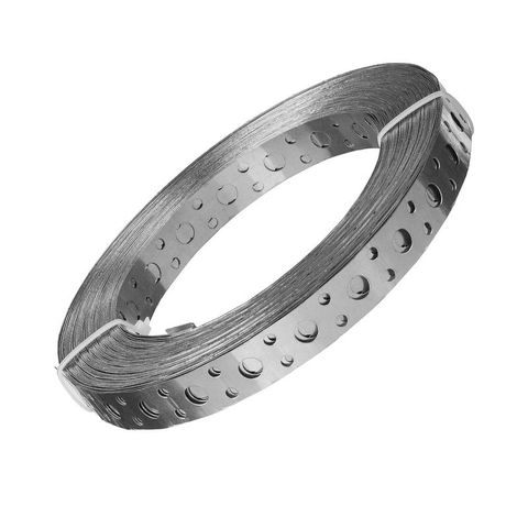 Лента перфорированная прямая 12х0.7 цинк 25м Tech-Krep/Zitar 141978