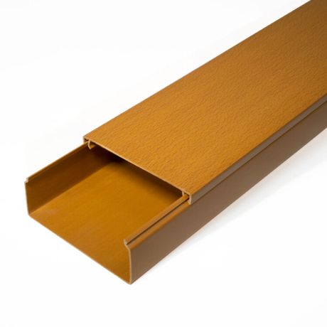 Кабель-канал бук 2-й замок 80х40 (30м/уп) | PR.025444 Промрукав Строитель