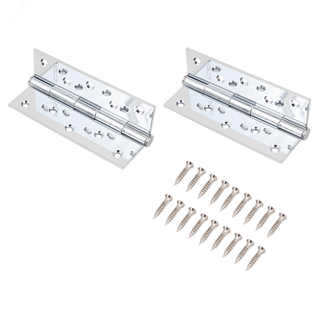 Петля дверная универсальная 2шт АЛЛЮР 2553 PN-FHP CP хром - 1167 ПТК