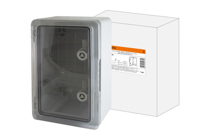 Бокс пластиковый ЩМП-0-2, прозрачная крышка ABS, IP65, -45 до +75 С, навесной, (350x250x150) | SQ0933-0202 TDM