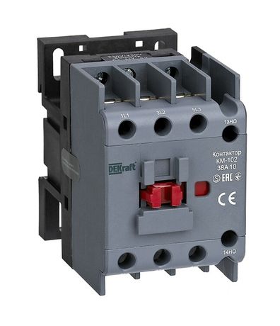 Контактор модульный 38А 220В/230В АС3 АС4 1НО КМ-102 | 22313DEK DEKraft APC
