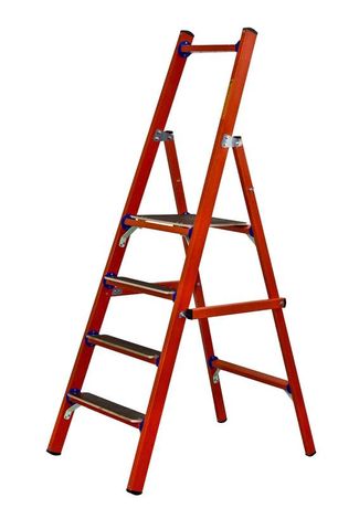 Стремянка диэлектрическая ССД-4.0 Е с симметричной опорой стеклопластик. Антиток Д250719 Диэлектрик