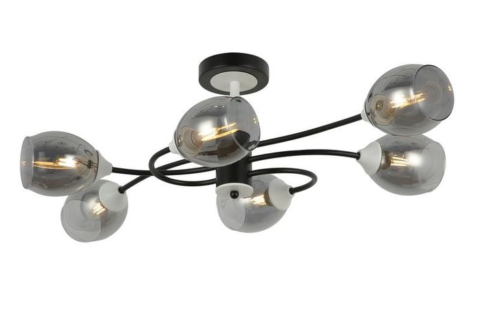 Светильник подвесной Mystic 6х60Вт E27 IP20 Freya FR5227PL-06B