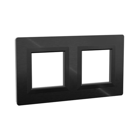 Рамка из алюминия, "Avanti", черная, 4 модуля | 4402834 DKC ДКС