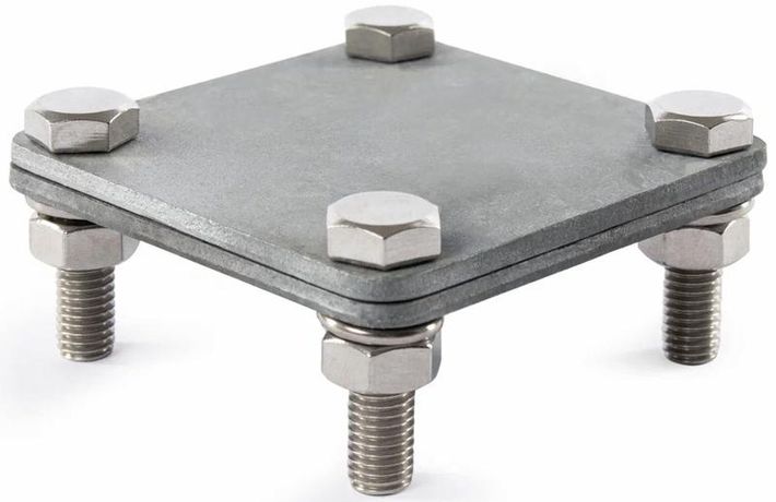 Соединитель крестовой полосы до 40 мм, сталь горячеоцинкованная(256 A-DIN FT) | 5314666_V1 OBO Bettermann 256 FT