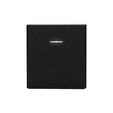 Выключатель проходной (переключатель) 1-кл. СП STRONG MIELE 10А с подсветкой антрацит Kranz KR-78-0716-5