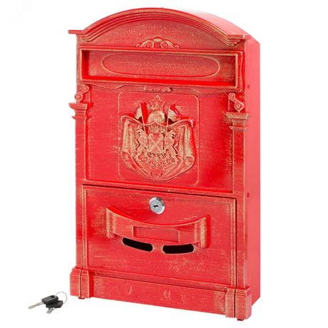 Ящик почтовый АЛЛЮР №4010В антик красный - 15091 ПТК