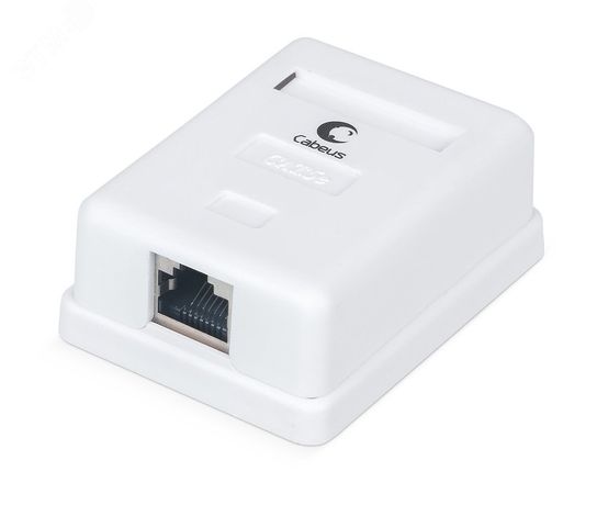 Розетка компьютерная RJ-45(8P8C), категория 5e, экранированная, одинарная, внешняя, Dual IDC - WS-8P8C-Cat.5e-SH-1 Cabeus 7485c