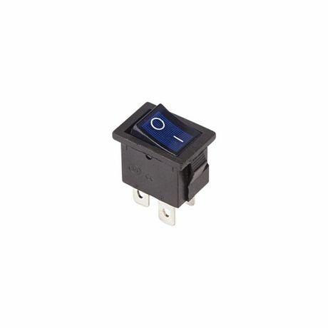 Выключатель клавишный 250В 6А (4с) ON-OFF син. с подсветкой Mini (RWB-207 SC-768) Rexant 36-2191 MEET