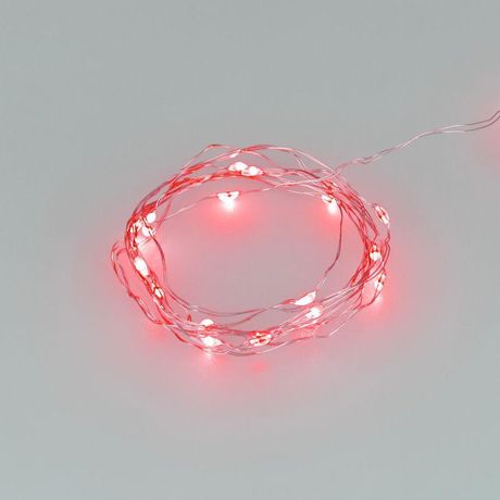 Гирлянда светодиодная ARD-DEW-HOME-2000-CLEAR-20LED-STD Red (3V, Battery Pack) (Ardecoled, IP20) - 048705 Arlight