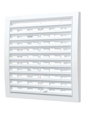 Решетка вентиляционная регулируемая 200х200 с фланцем D125 ERA 2020RRP12.5F ЭРА