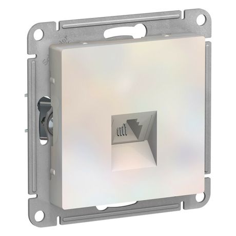 Механизм розетки телефонной 1-м СП ATLAS DESIGN RJ11 жемчуг SchE ATN000481 APC