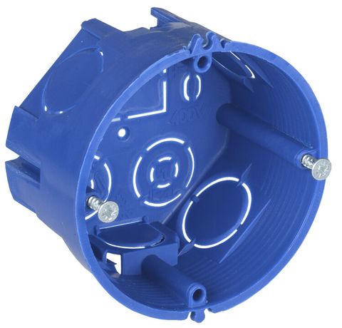 Коробка установочная СЗ D=68х40мм для твердых стен (сам.) о/у IEK | UKT10-068-040-000-A-N-UO GENERICA