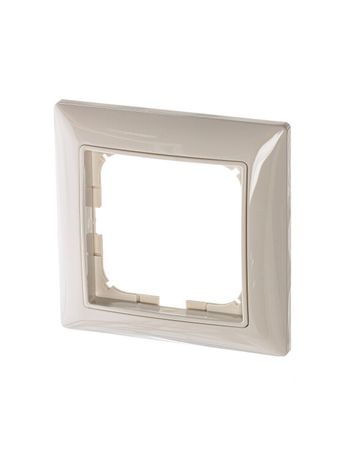 Рамка 1-м Basic с декор. накл. сл. кость ABB 2CKA001725A1484 1725-0-1484