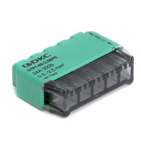 Клеммная колодка на 5 проводника до 2,5 кв. мм. токи 24А | DTP1-05-2.5SPS DKC ДКС