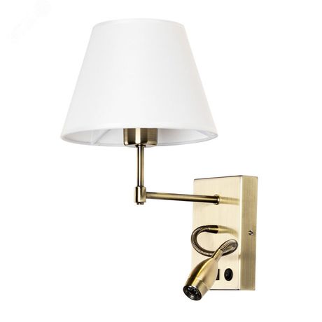 Бра ELBA E27 1х60Вт Металл Бронза - A2581AP-2AB Arte Lamp