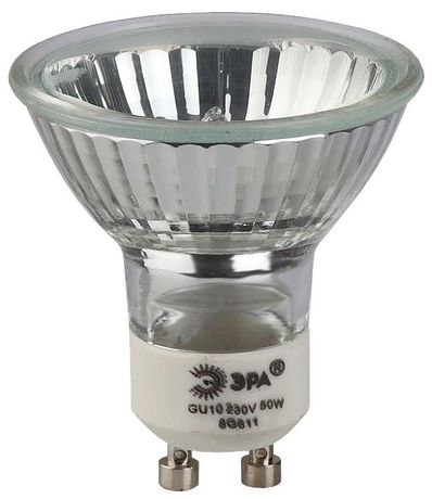 Лампа светодиодная галогенная STD GU10-JCDR (MR16) -35W-230V GU10 35Вт софит нейтральная белая | Б0051799 ЭРА