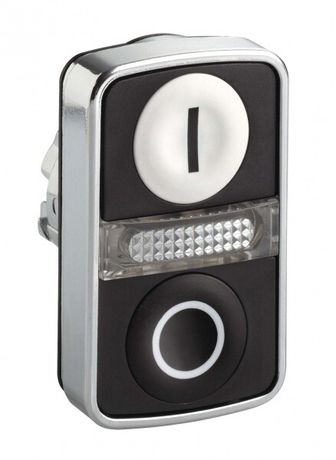 ГОЛОВКА КНОПКИ ДВОЙНАЯ С МАРКИРОВК + LED ZB4BW7A1721 | Schneider Electric